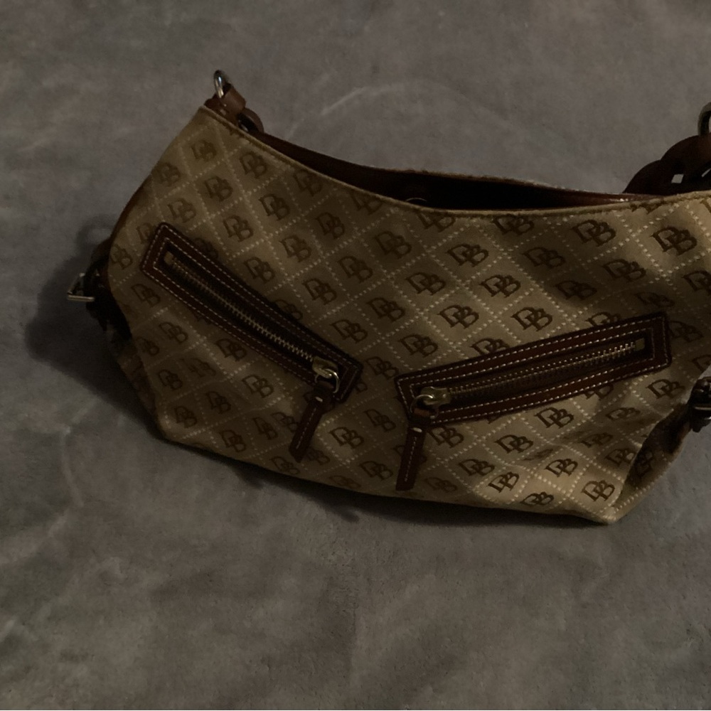 Dooney & Bourke Tan and Brown Shoulder Bag - Picture 8 of 8